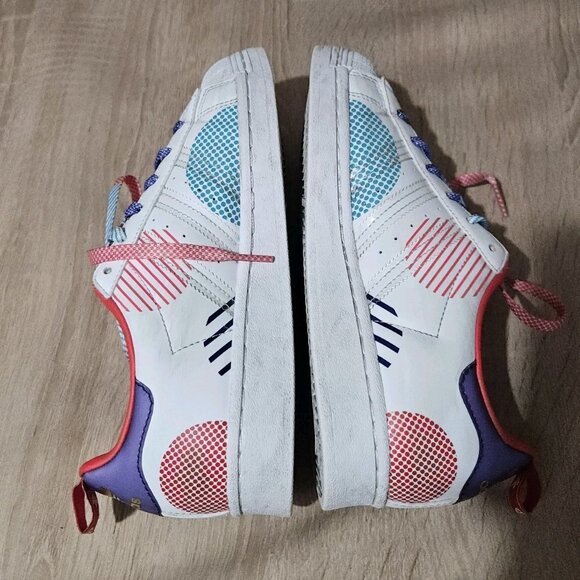 Adidas Size 5 Youth Girls Superstar J Chinese New Year Sneakers Polka Year Of Ox - Picture 6 of 7